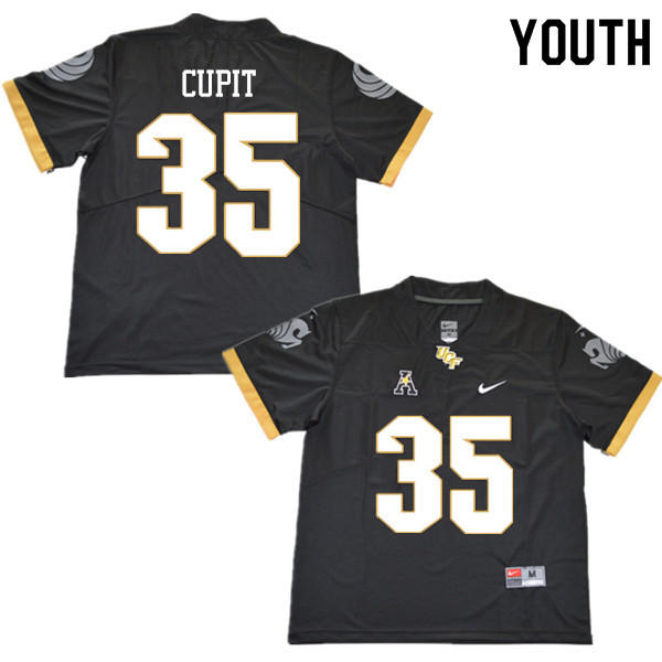 Youth #35 Keenan Cupit UCF Knights College Football Jerseys Sale-Black